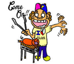 Picture diary of Mr. Yujiro cheeky! sticker #1113854