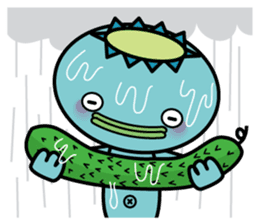 Dripping wet kappa Kawatarou sticker #1114230