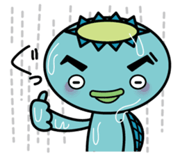 Dripping wet kappa Kawatarou sticker #1114235