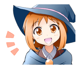 Girls witch school sticker #1114306