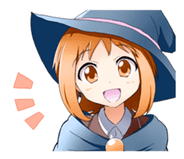 Girls witch school sticker #1114306