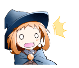 Girls witch school sticker #1114309