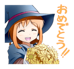 Girls witch school sticker #1114310