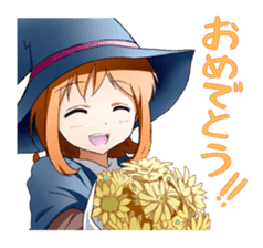 Girls witch school sticker #1114310