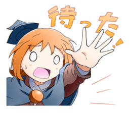 Girls witch school sticker #1114311