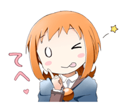 Girls witch school sticker #1114315