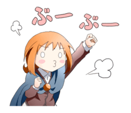 Girls witch school sticker #1114316