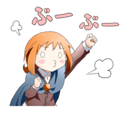 Girls witch school sticker #1114316