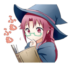 Girls witch school sticker #1114330