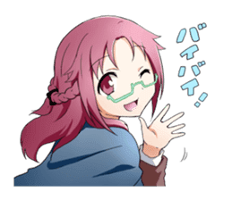 Girls witch school sticker #1114335