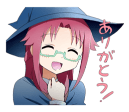 Girls witch school sticker #1114338