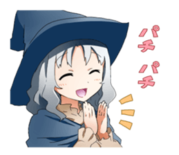 Girls witch school sticker #1114340