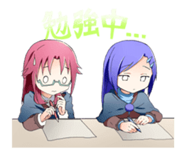 Girls witch school sticker #1114344