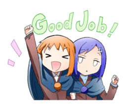 Girls witch school sticker #1114345