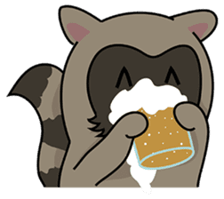 Little Racoon.... sticker #1115416