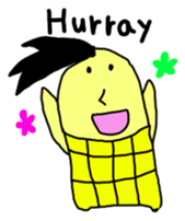 Corn boy English version sticker #1115989