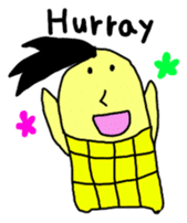 Corn boy English version sticker #1115989