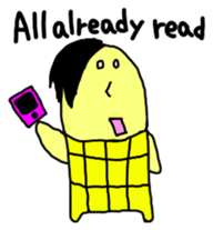 Corn boy English version sticker #1115994