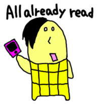 Corn boy English version sticker #1115994