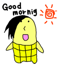 Corn boy English version sticker #1116000