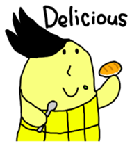 Corn boy English version sticker #1116003