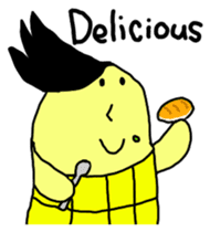 Corn boy English version sticker #1116003