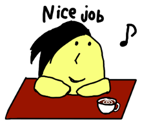 Corn boy English version sticker #1116007