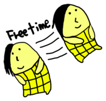 Corn boy English version sticker #1116015