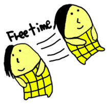Corn boy English version sticker #1116015
