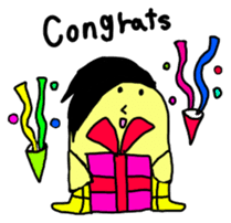 Corn boy English version sticker #1116021