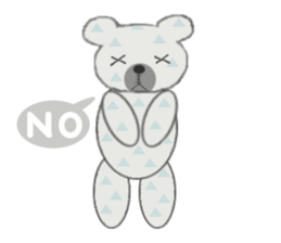 Pretty teddy bear. sticker #1116428