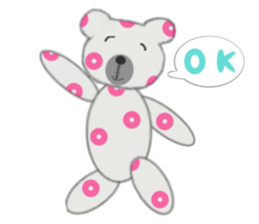 Pretty teddy bear. sticker #1116429