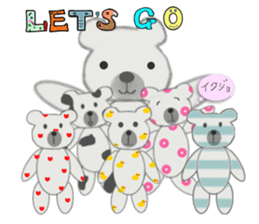 Pretty teddy bear. sticker #1116430