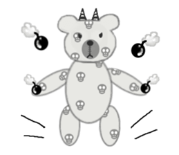 Pretty teddy bear. sticker #1116435