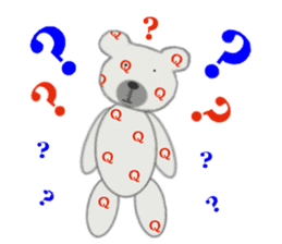 Pretty teddy bear. sticker #1116438