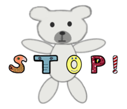 Pretty teddy bear. sticker #1116442