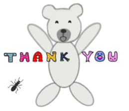 Pretty teddy bear. sticker #1116462