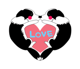 Love Love Border collies! sticker #1117052
