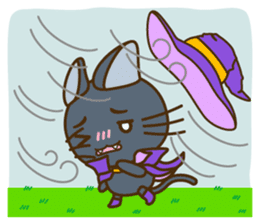 The magician of the black cat "Kuronya" sticker #1118978