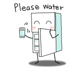 Fridge-kun and edible friends sticker #1119146