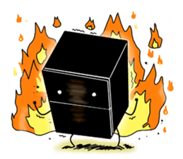 Fridge-kun and edible friends sticker #1119156