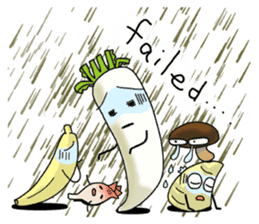 Fridge-kun and edible friends sticker #1119165