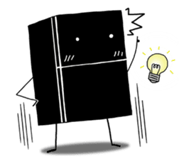 Fridge-kun and edible friends sticker #1119176