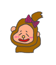 cute chimpanzee sticker #1119299