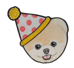 Happy New Year Pomeranian Sticker sticker #1119306