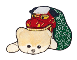 Happy New Year Pomeranian Sticker sticker #1119333