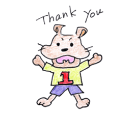 "Kota" and "Mame" Handwritten Stickers sticker #1120265