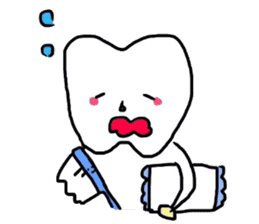 tooth & toothbrush sticker #1120950