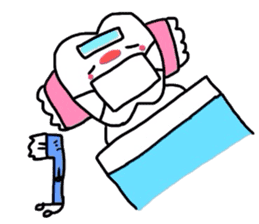 tooth & toothbrush sticker #1120983