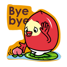 Momoyan of peach 1 sticker #1121245